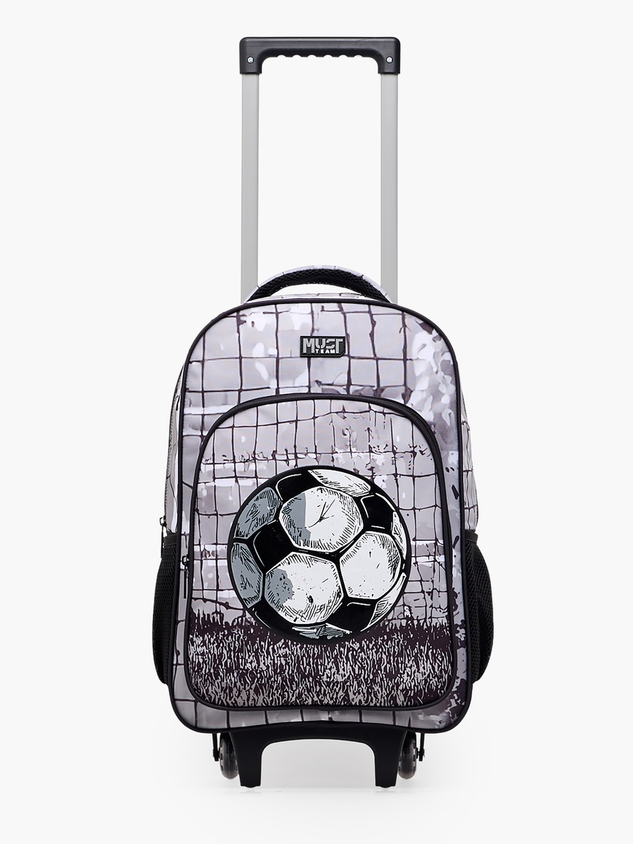 Boys Printed 5-Piece School Trolley Bag Set with Pencil Pouch - 16 inch