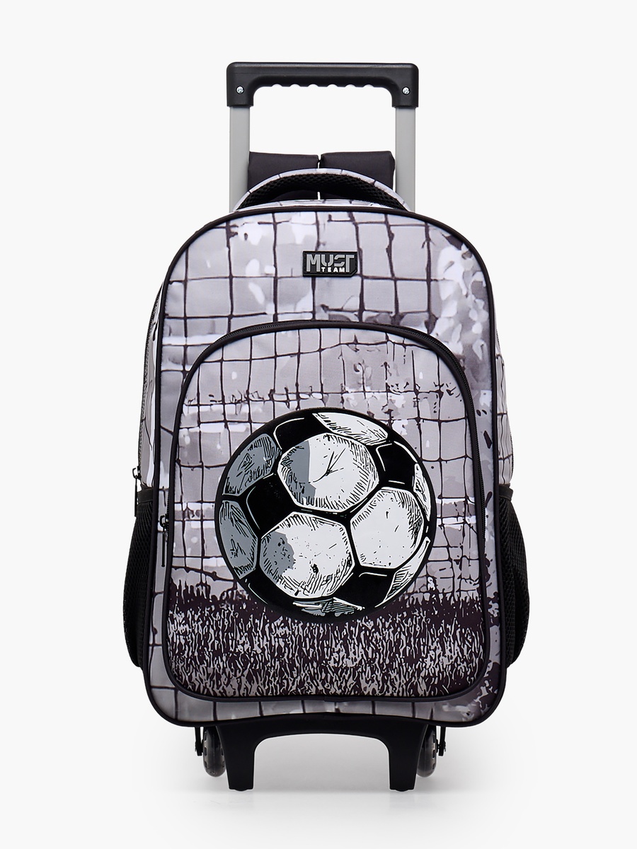 Boys Printed 5-Piece School Trolley Bag Set with Pencil Pouch - 16 inch