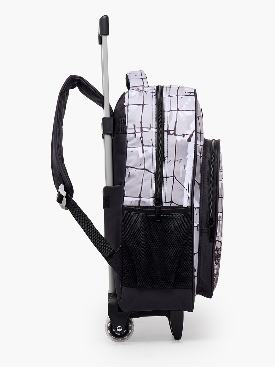 Boys Printed 5-Piece School Trolley Bag Set with Pencil Pouch - 16 inch