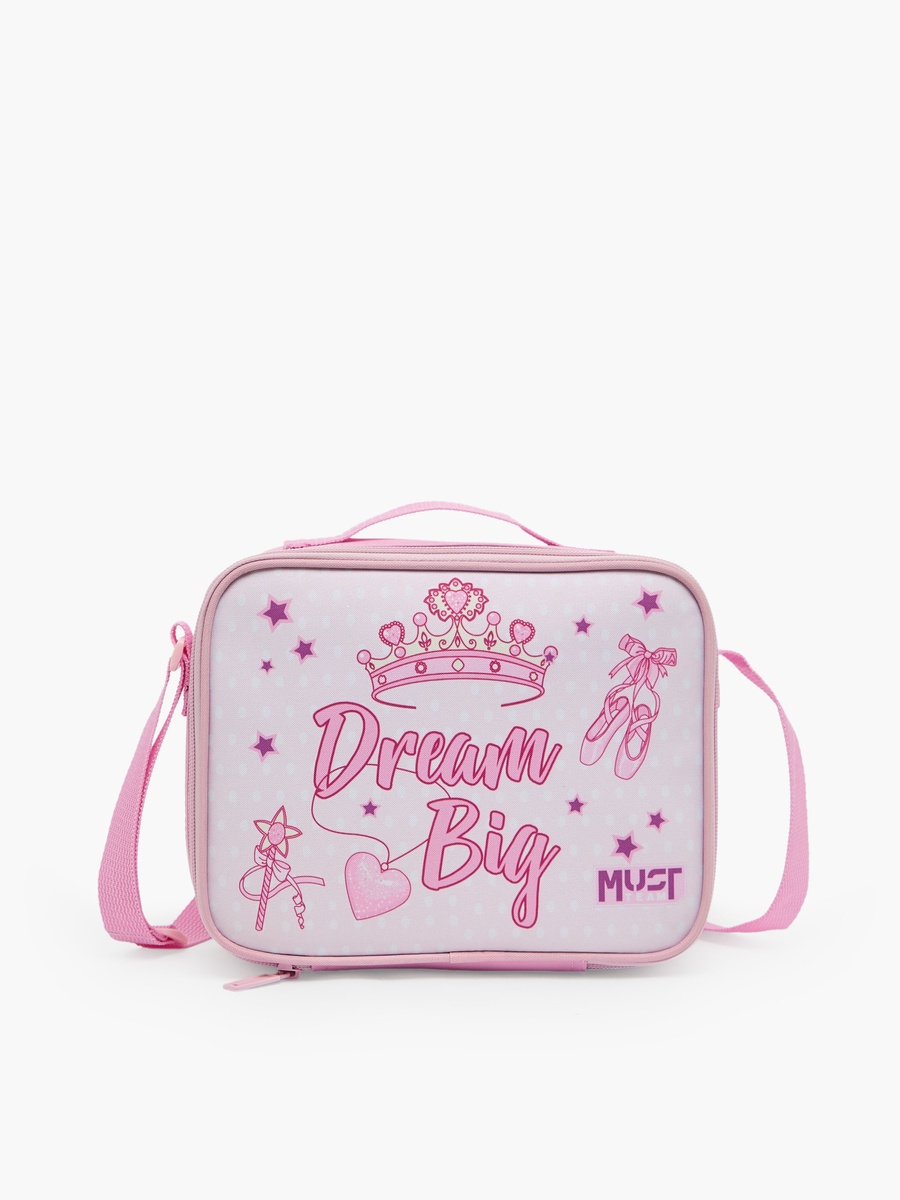 Girls Printed 5-Piece Trolley School Bag Set with Lunch Box - 16 inch