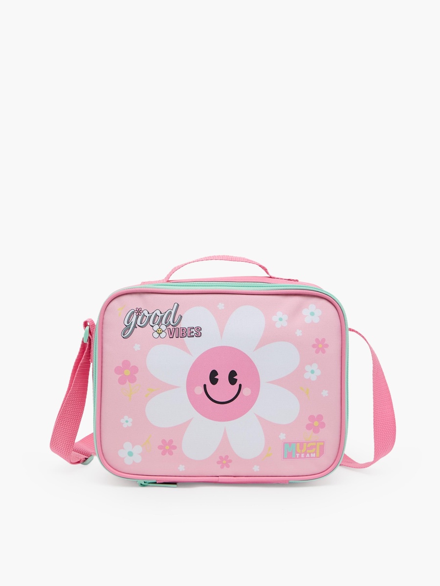 Girls Floral Print 5-Piece School Trolley Bag Set with Lunch Bag - 16 inch