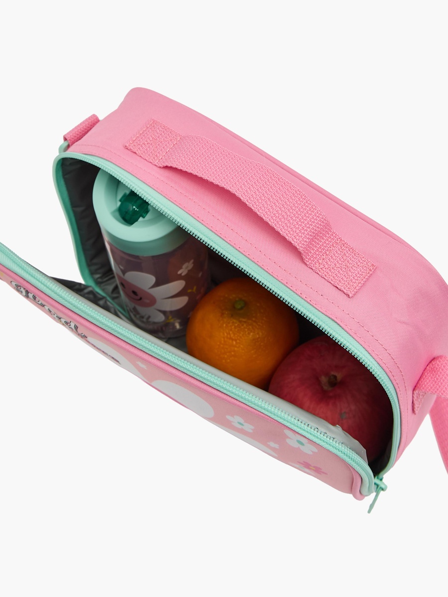 Girls Floral Print 5-Piece School Trolley Bag Set with Lunch Bag - 16 inch