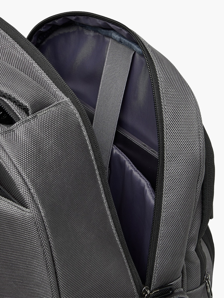 Solid Trolley Backpack with Retractable Handle - 18 inch