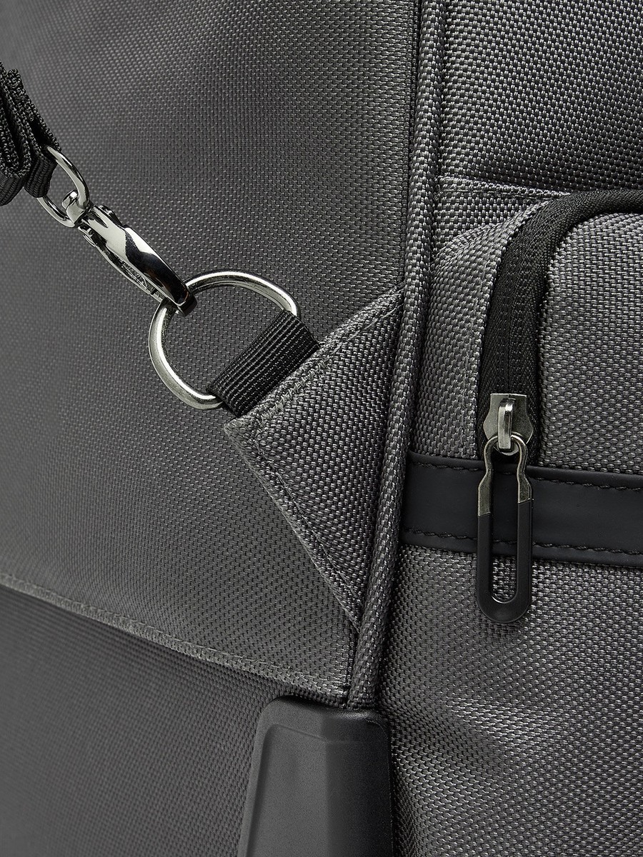 Solid Trolley Backpack with Retractable Handle - 18 inch