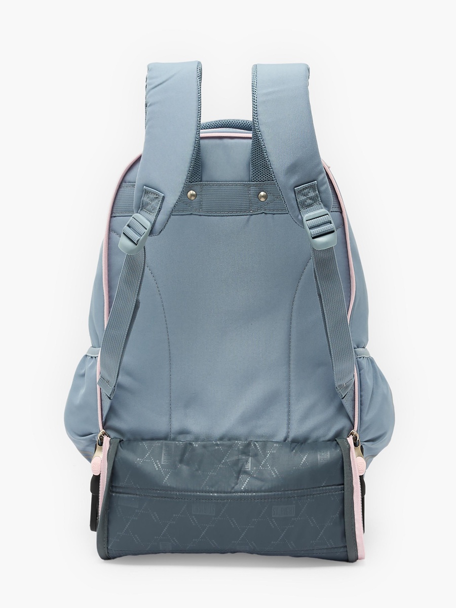 Heart Print Trolley Backpack with Retractable Handle - 18 inch