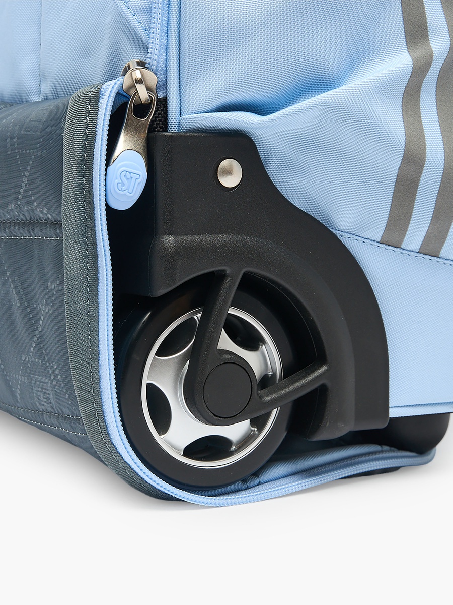 Bow Print Trolley Backpack with Retractable Handle - 18 inch