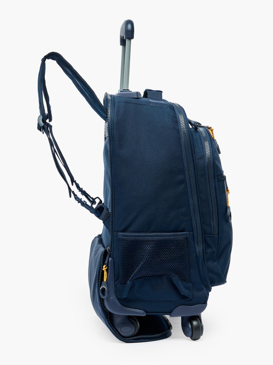 Boys Printed Trolley Backpack with Retractable Handle - 18 inch