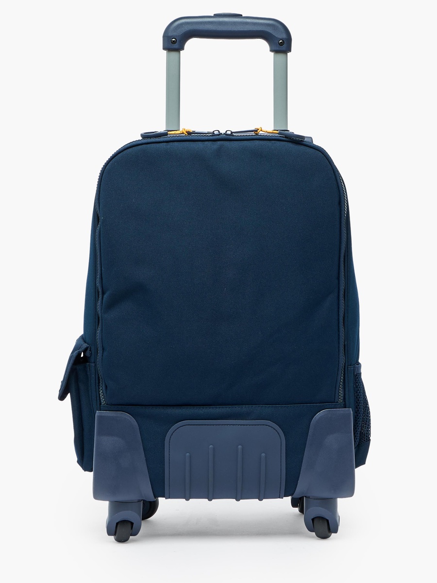Boys Printed Trolley Backpack with Retractable Handle - 18 inch