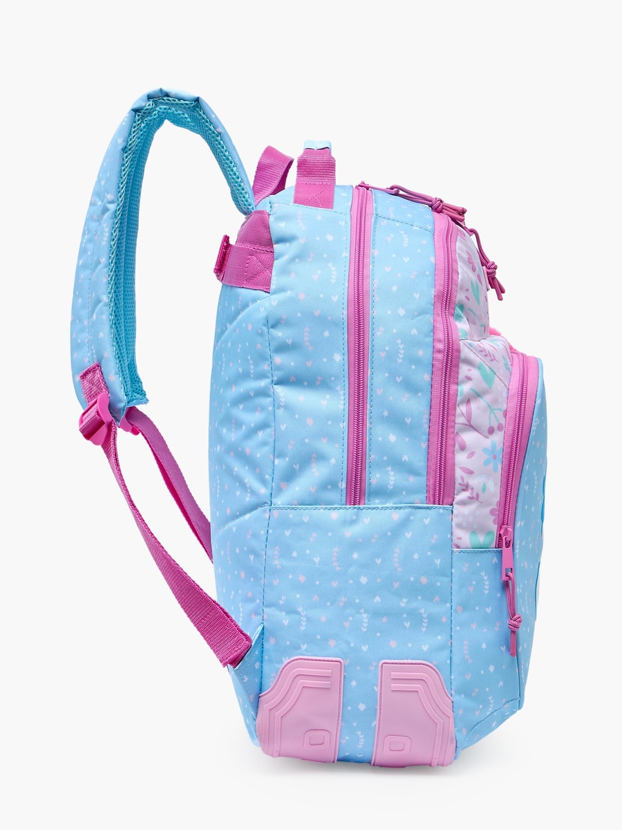 Safta Floral Print Backpack with Padded Shoulder Straps - 18 inch