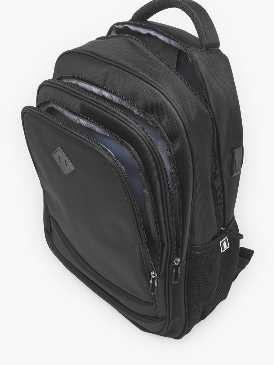Solid Backpack with Padded Straps - 18 inch