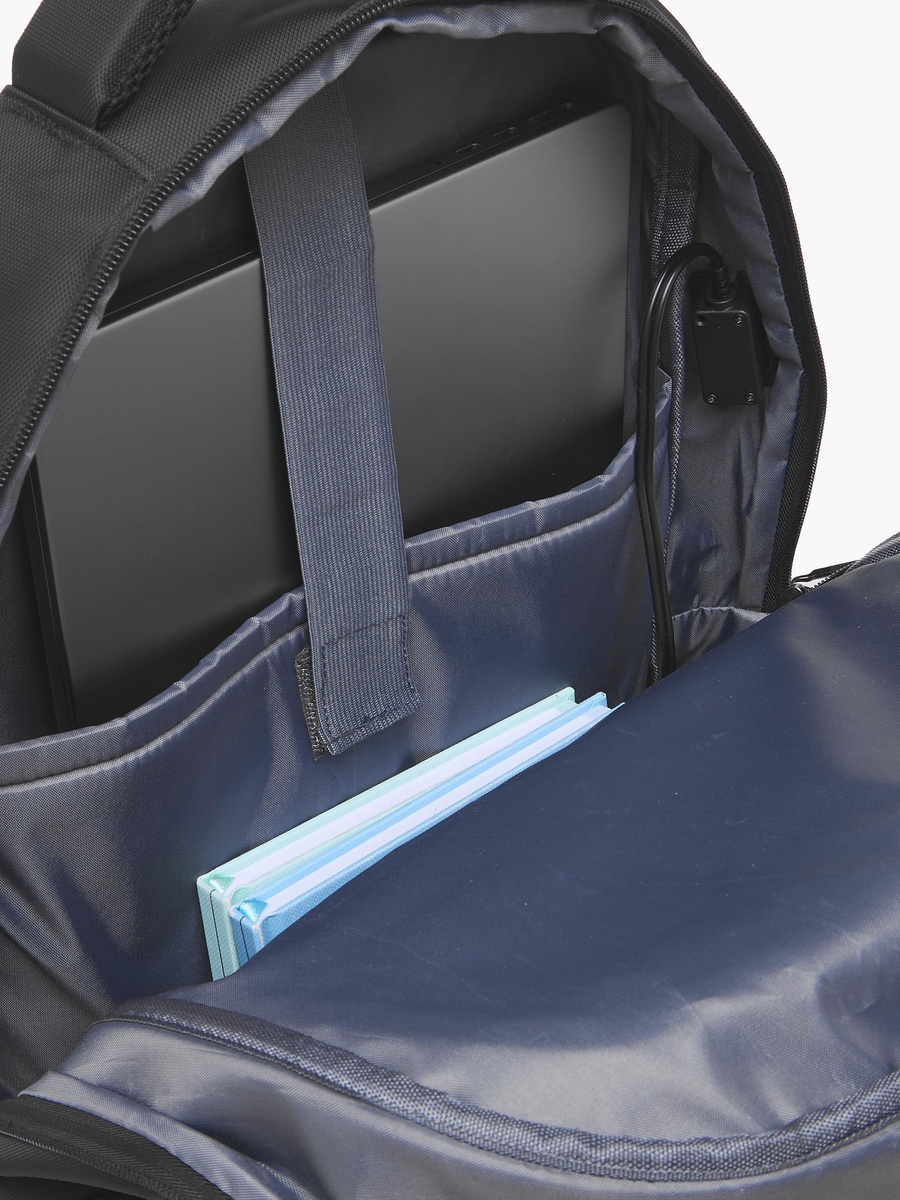 Solid Backpack with Padded Straps - 18 inch