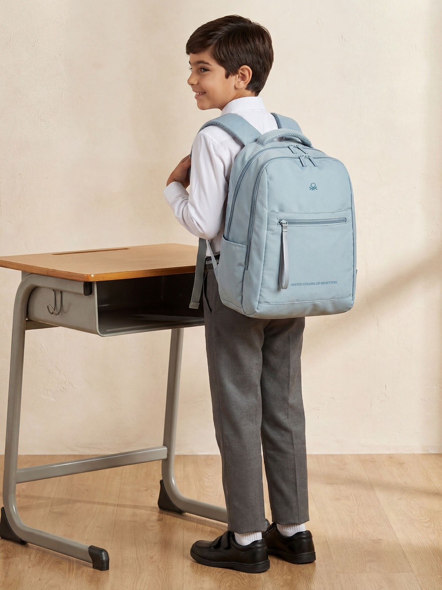 Solid Backpack with Padded Straps - 18 inch