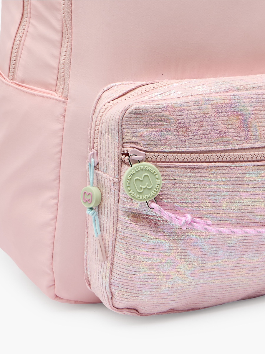 Girls Textured Backpack with Padded Shoulder Straps - 17 inch