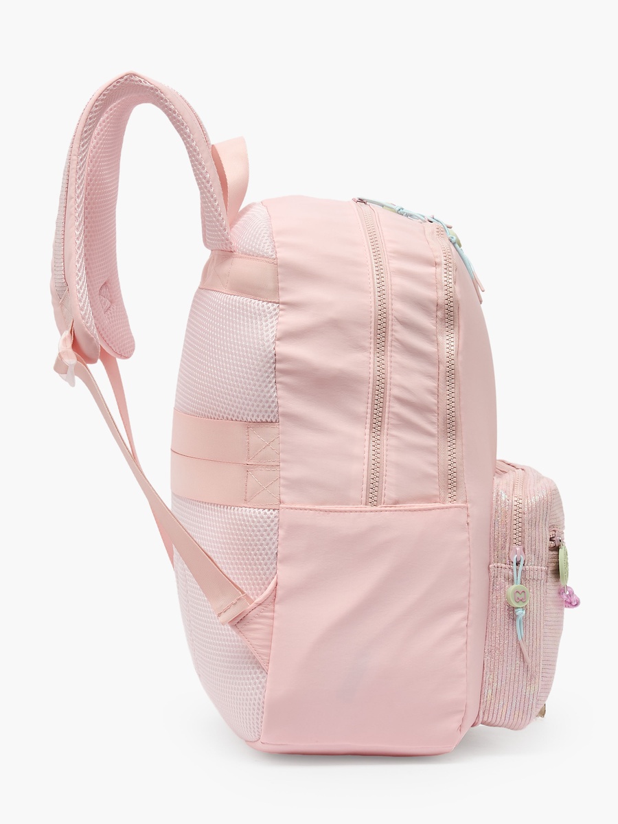 Girls Textured Backpack with Padded Shoulder Straps - 17 inch