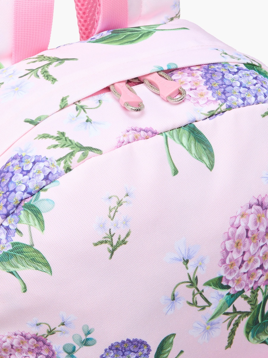 Floral Print Backpack with Adjustable Shoulder Straps - 18 inch