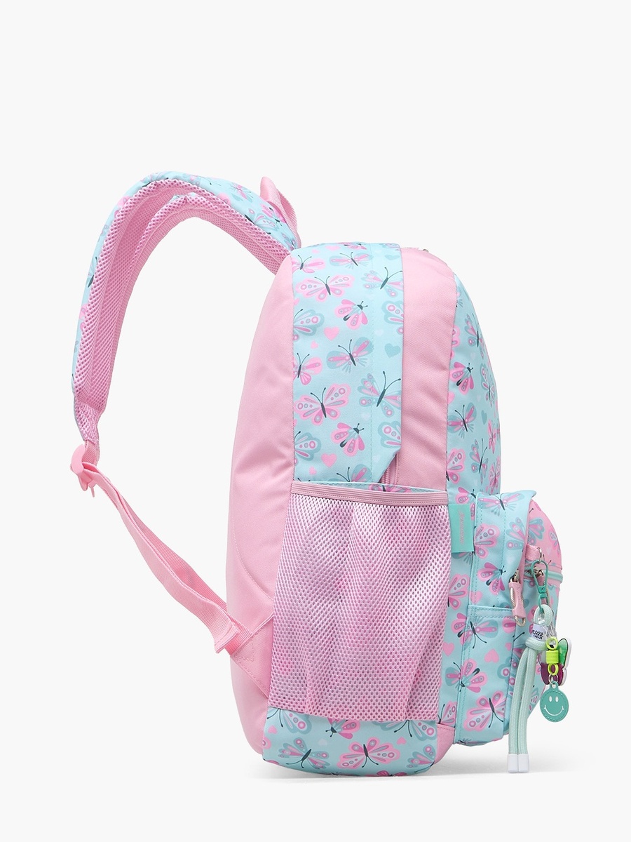 Butterfly Print Backpack with Adjustable Shoulder Straps - 18 inch