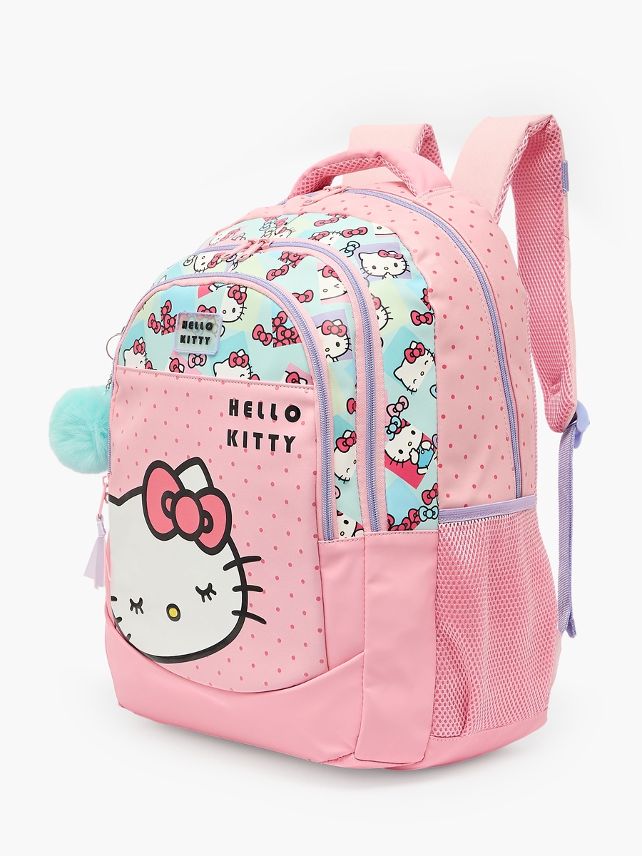 Girls Printed Backpack with Padded Shoulder Straps - 18.1 inch