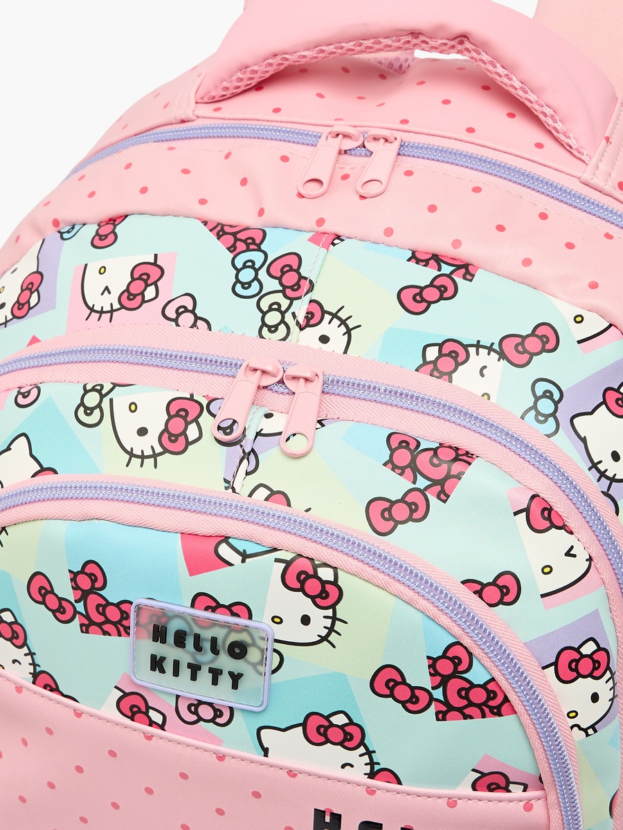 Girls Printed Backpack with Padded Shoulder Straps - 18.1 inch