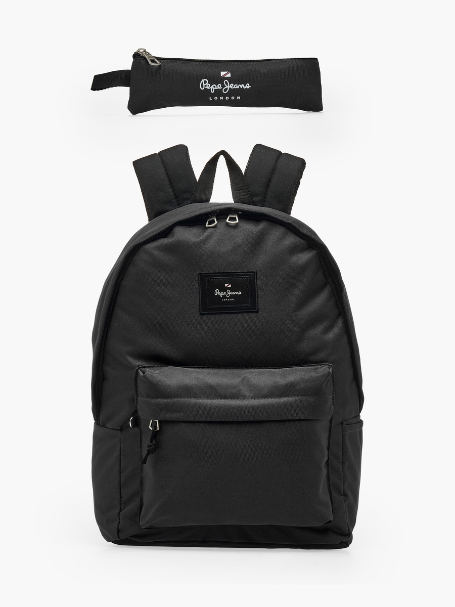 Boys Aris Logo Applique Backpack with Padded Shoulder Straps - 18 inch