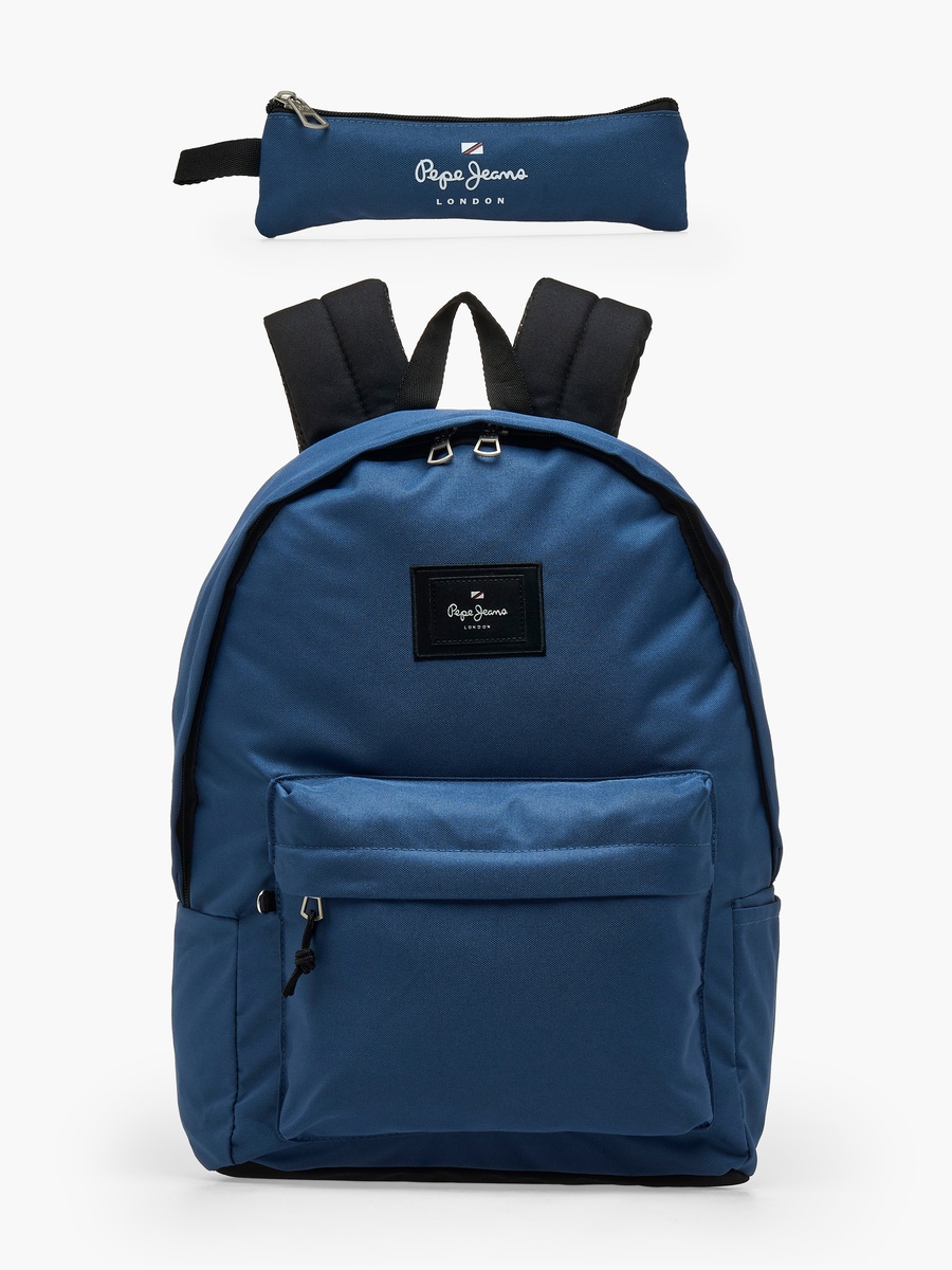Boys Aris Logo Applique Backpack with Padded Shoulder Straps - 18 inch