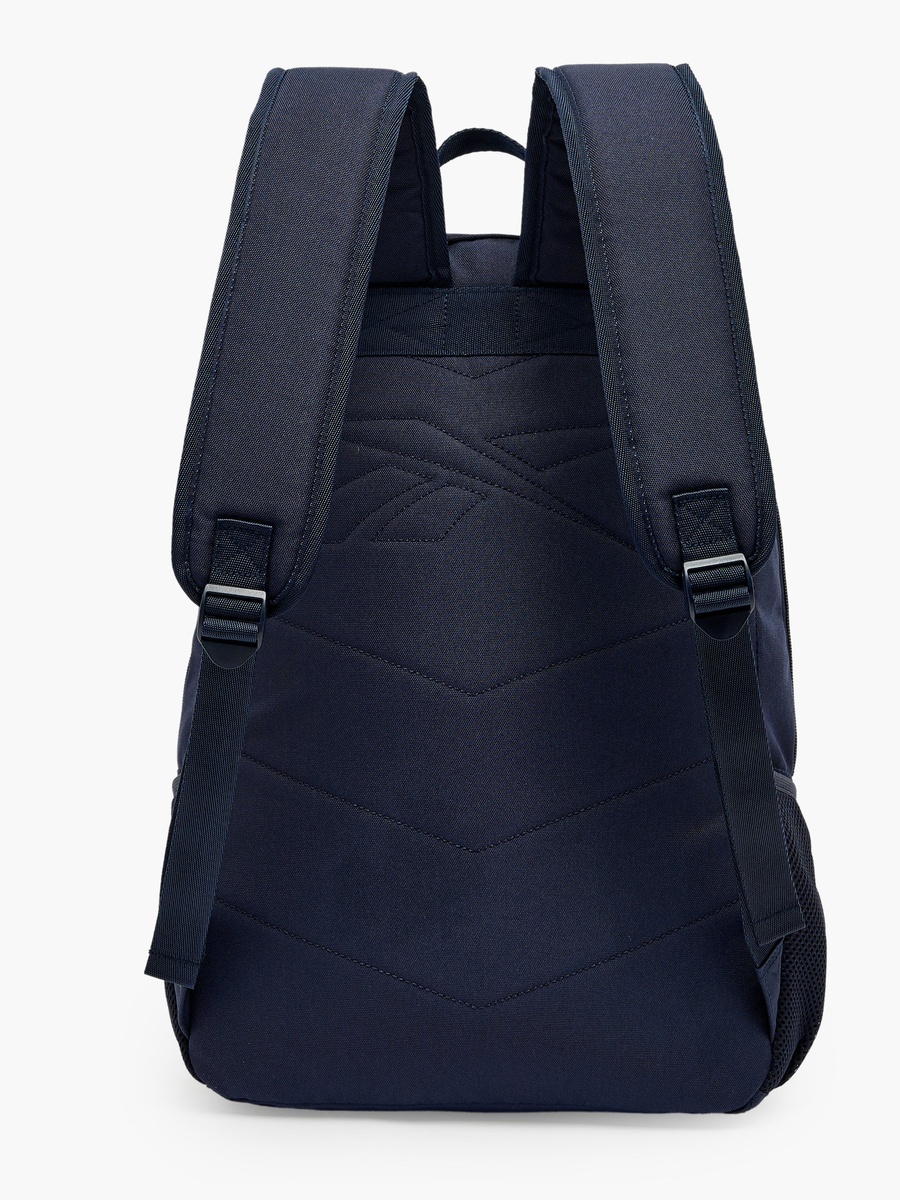 Boys Color Block Logo Print Backpack with Adjustable Shoulder Straps-18.1 inch