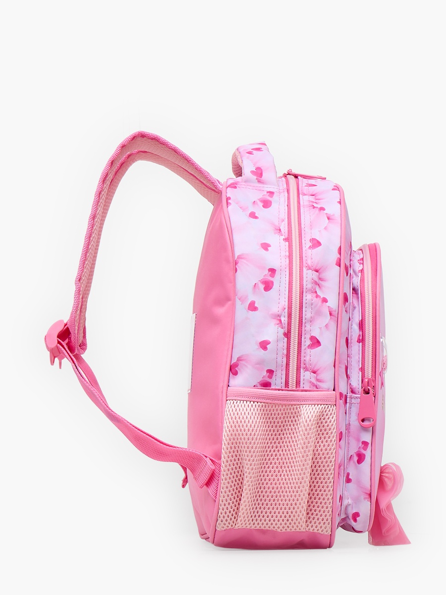 Girls Ballerina Print Backpack with Adjustable Straps - 12 inch