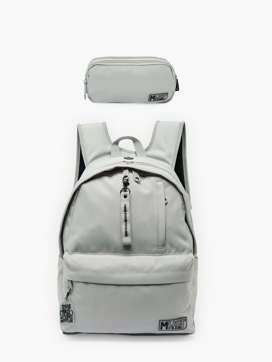 Boys Solid Backpack with Water Bottle Pocket - 17 inch