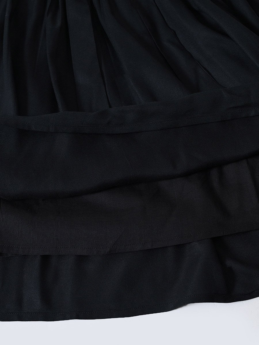 Cotton Woven Embroidered Dress