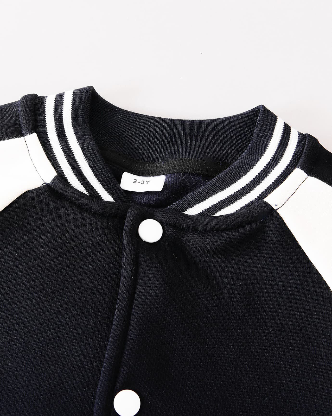 Black Varsity Jacket With Buttons