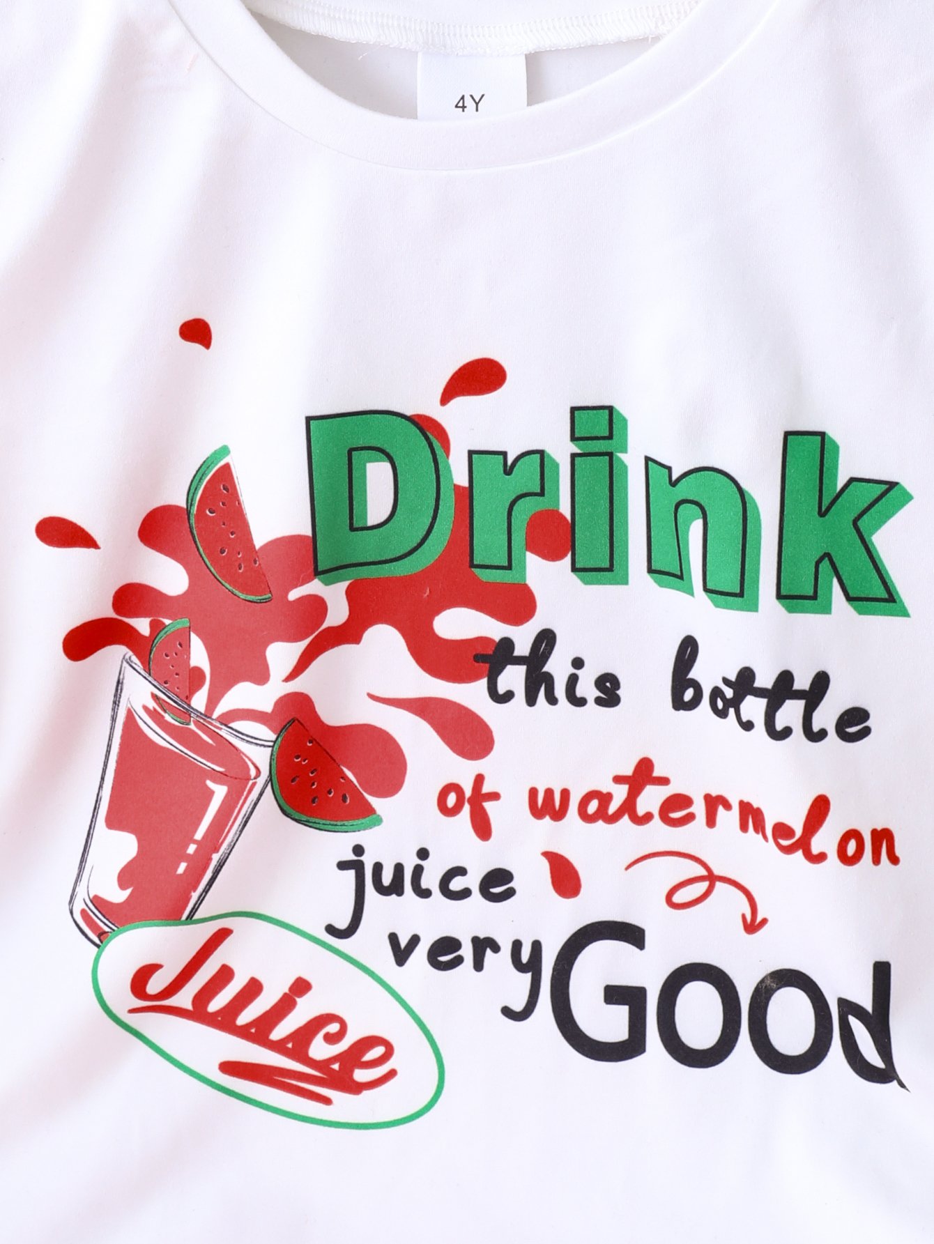 Boys Graphic Sleeveless T-Shirt and Red Shorts Set