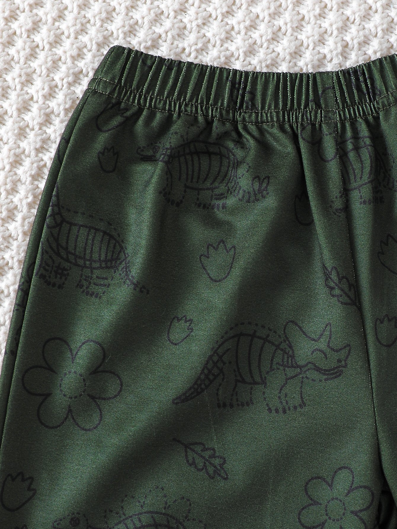 Boys Crocodile Print Long Sleeve Top and Trousers Set