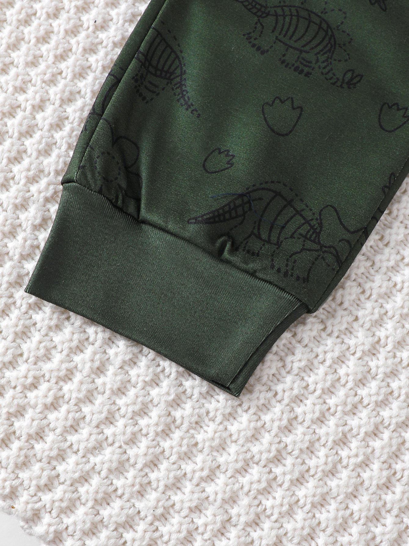 Boys Crocodile Print Long Sleeve Top and Trousers Set