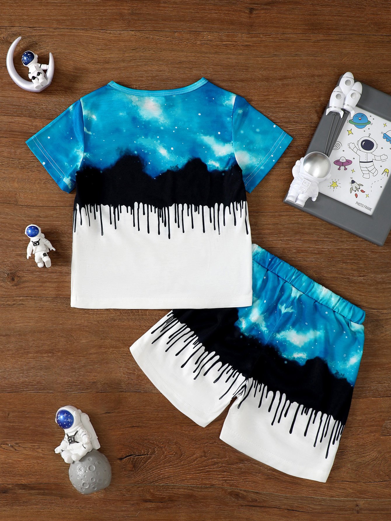 Boys Space Skater Graphic T-Shirt and Shorts Set