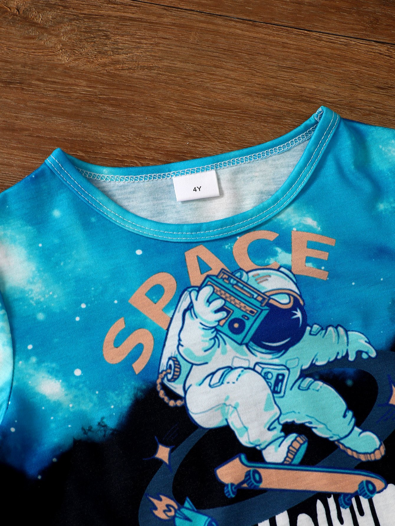 Boys Space Skater Graphic T-Shirt and Shorts Set