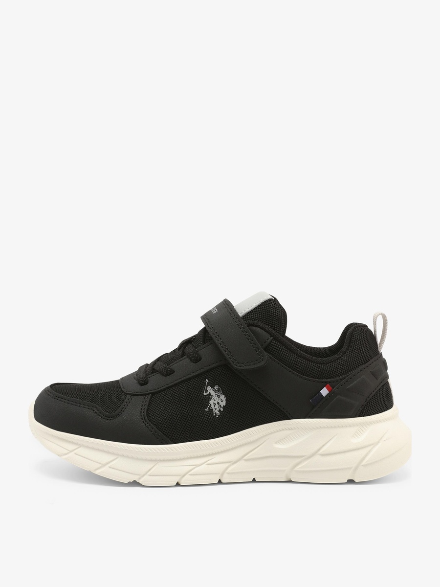 Boys Logo Sneakers with Hook and Loop