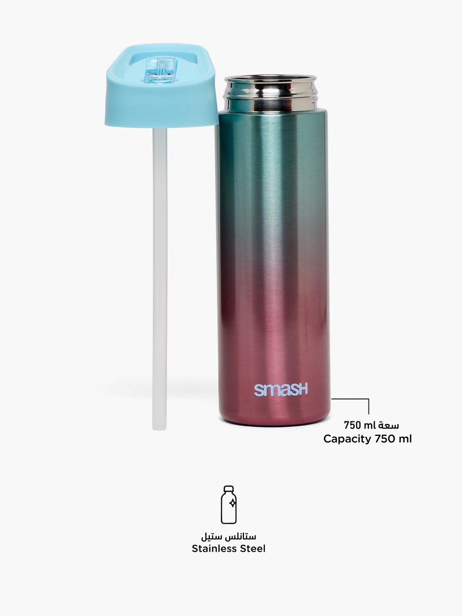 Ombre Stainless Steel Sipper Water Bottle with Spout - 700 ml