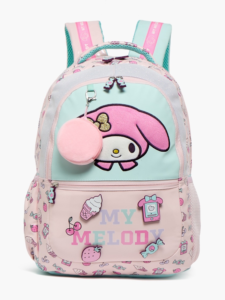 My Melody Accent Backpack with Padded Shoulder Straps
