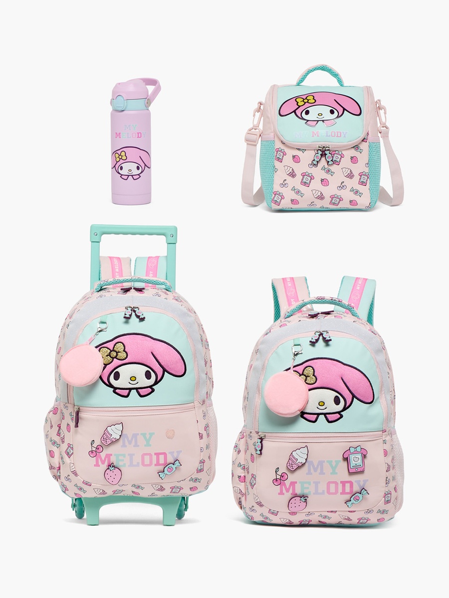 My Melody Accent Backpack with Padded Shoulder Straps