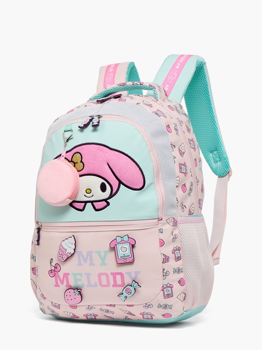 My Melody Accent Backpack with Padded Shoulder Straps