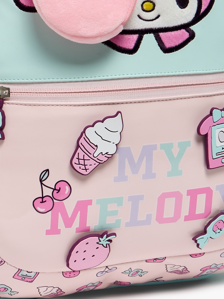 My Melody Accent Backpack with Padded Shoulder Straps