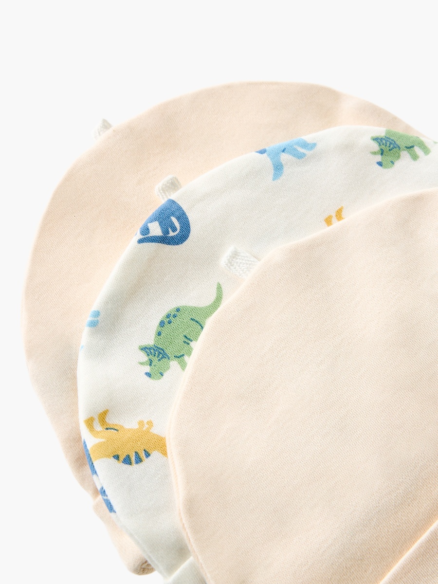Pack of 3 Cap with Rolled Hem