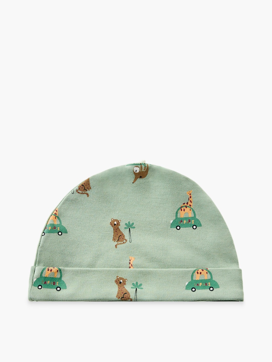 Pack of 3 Cap with Safari Print