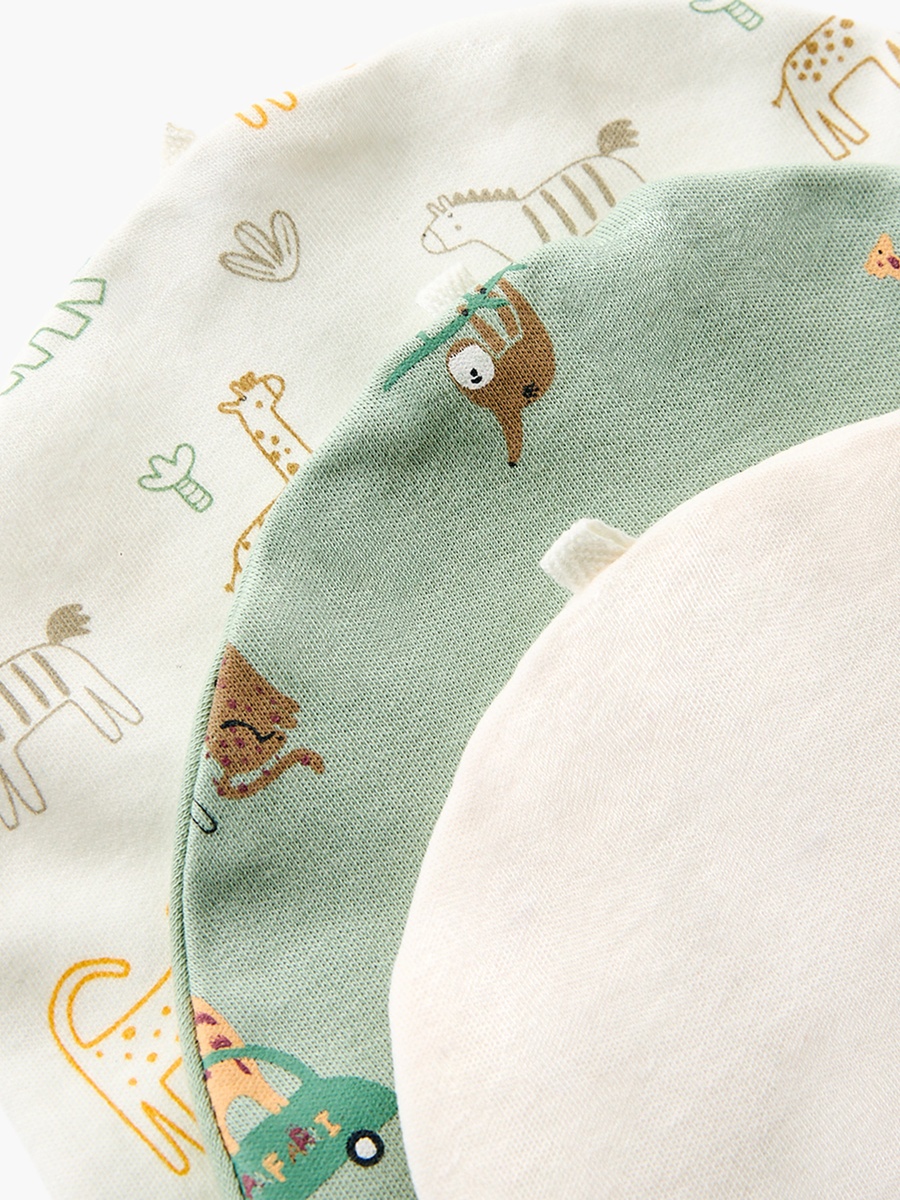 Pack of 3 Cap with Safari Print