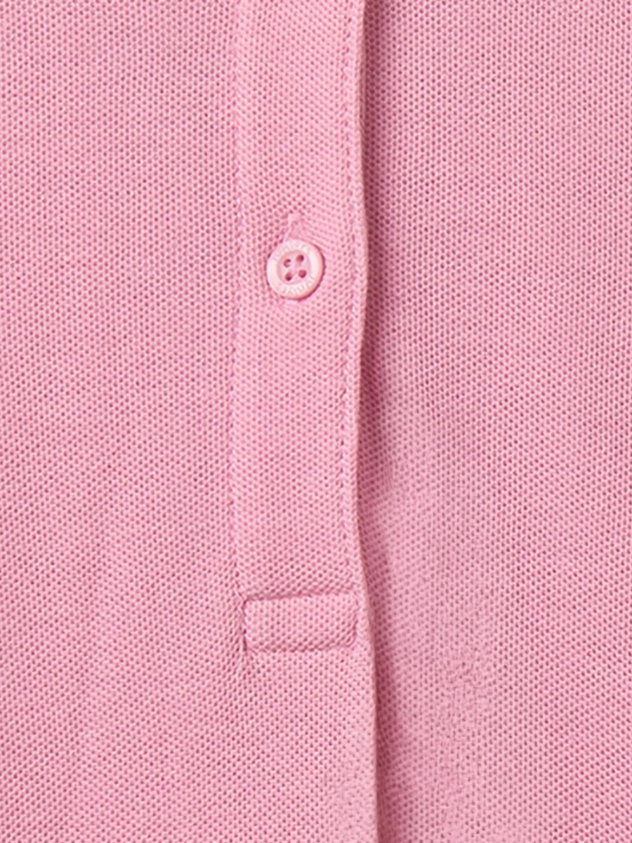 Collared Short Sleeves Knee Length Polo Dress with Bow Accent