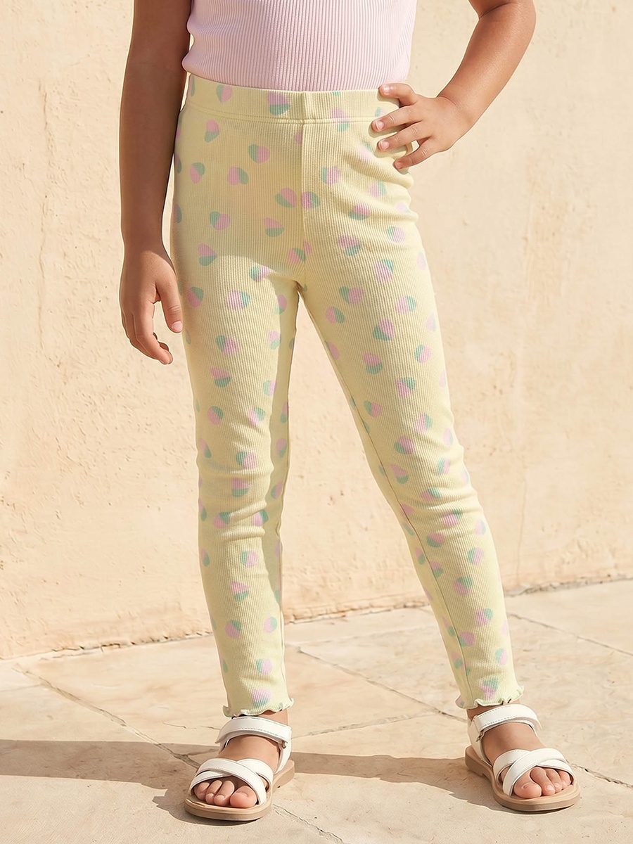 Leggings with Heart Print