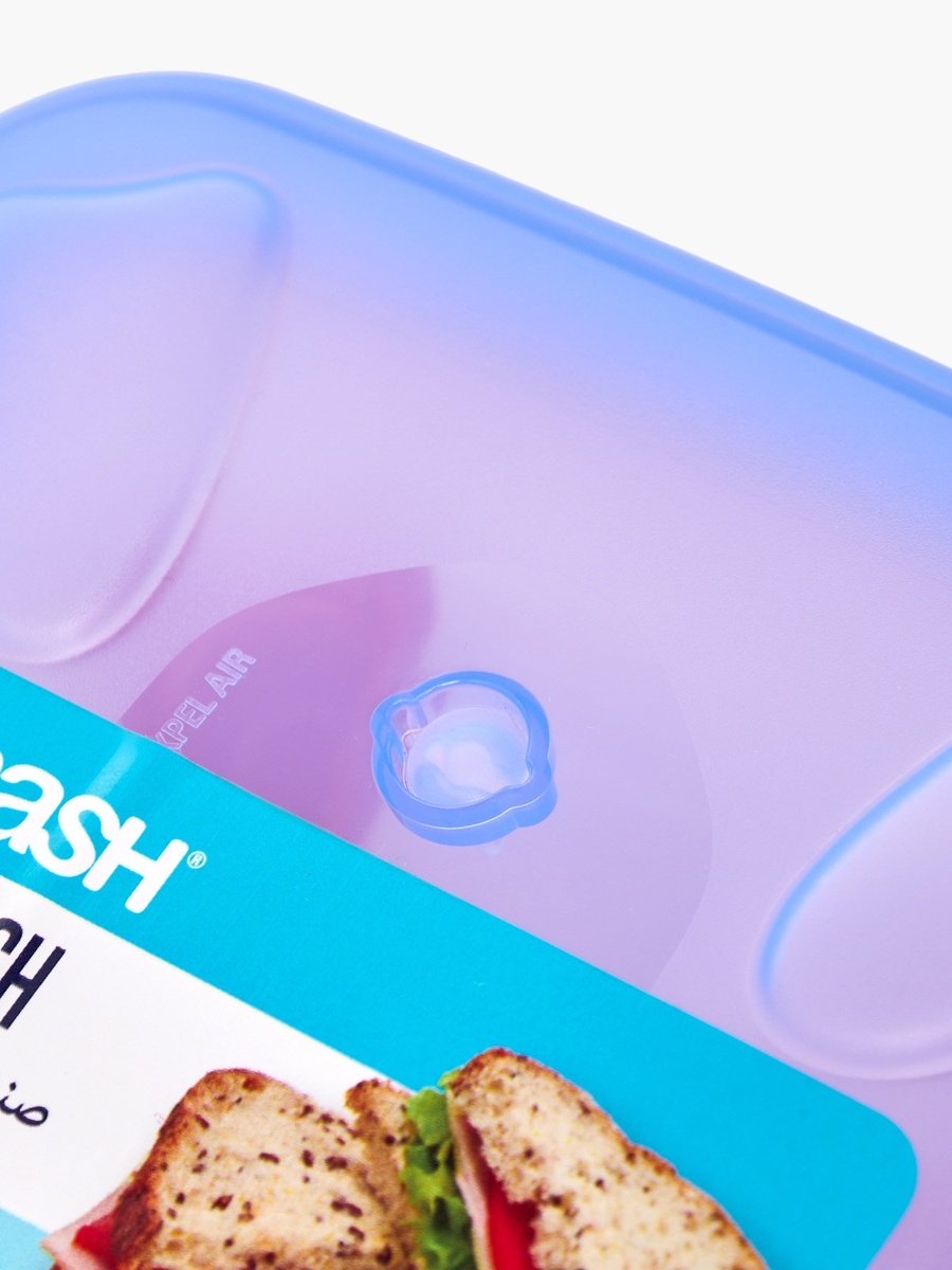 Solid Lunch Box with Hinged Lid - 370 ml