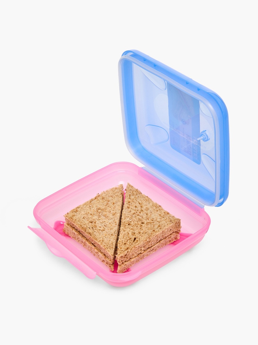 Solid Lunch Box with Hinged Lid - 370 ml