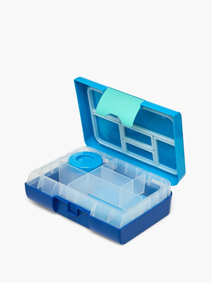 Vehicle Print Bento Lunch Box with Clip Lock Closure