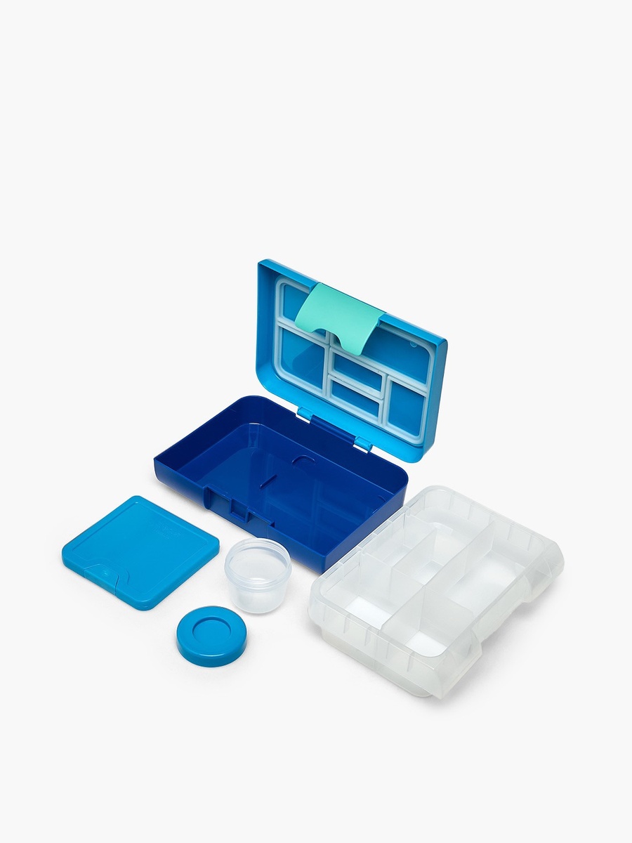 Vehicle Print Bento Lunch Box with Clip Lock Closure
