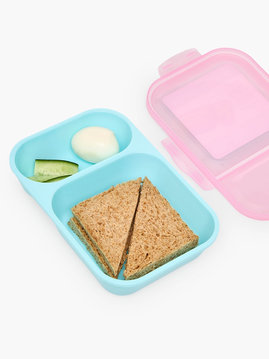صندوق غداء بينتو سادة مع أقسام سعة 680 مل